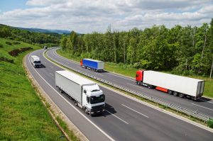 trucks on highway
